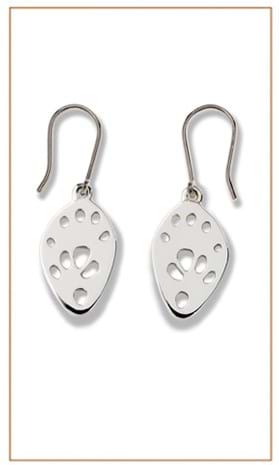 Quoll footprint earrings|Bushprints