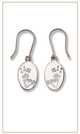 Koala earrings in silver and gold