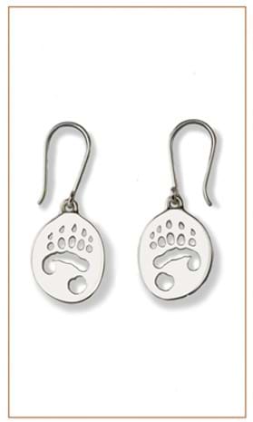 Giant Panda earrings by Bushprints