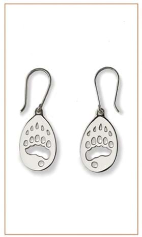 Gizzly Bear earrings|Bushprints Jewelry