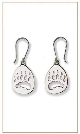 Polar Bear earrings|Bushprints Jewelry